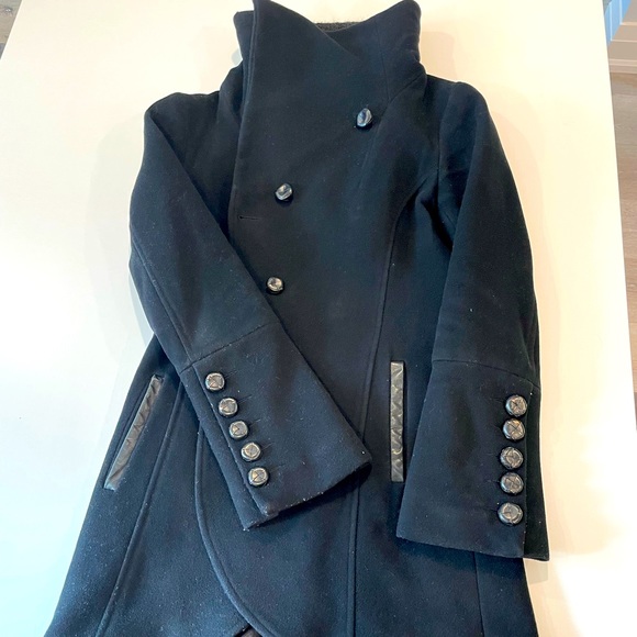 Mackage Wool coat with leather details (Small) - heavy and very warm - Picture 1 of 12